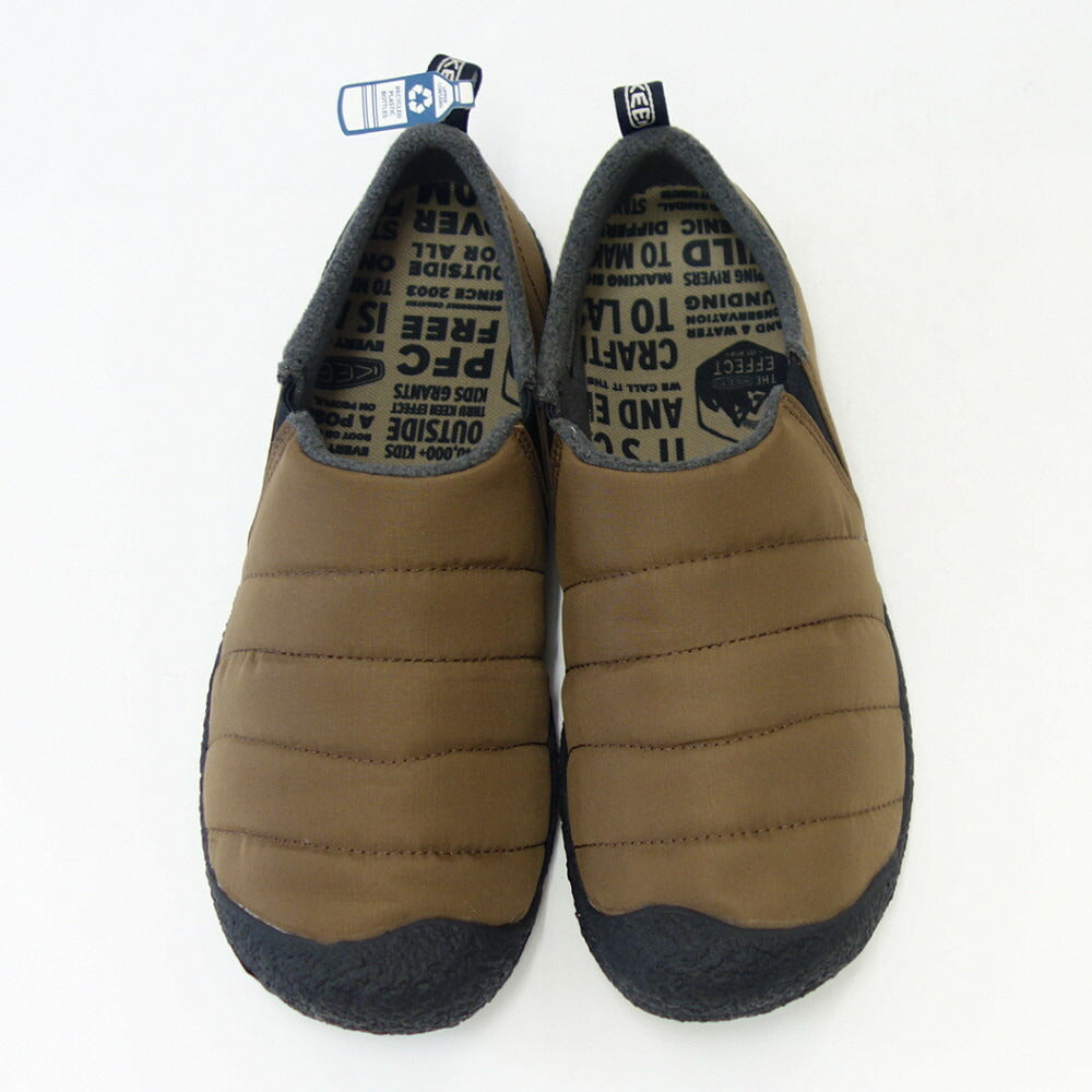 キーン KEEN ハウザー ツー 1026859 Dark Earth / Black(メンズ)ソフトなナイロン素材 温かみのあるスリッポンシューズ「靴」