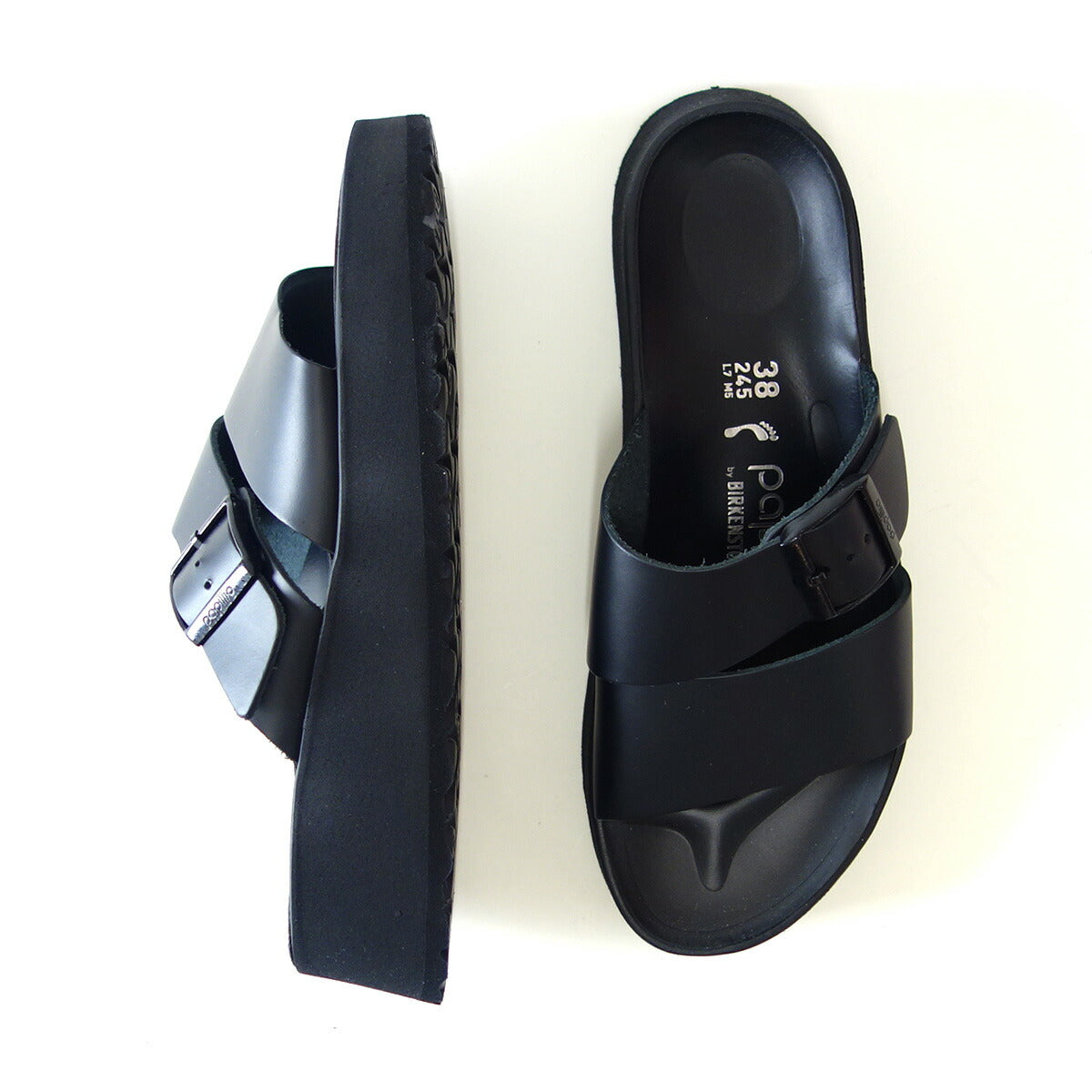 papilliobyBIRKENSTOCKビルケンシュトックAlmina(アルミナ)ブラック1026872(ナロー幅狭)厚底ドイツ生まれの快適サンダル「靴」