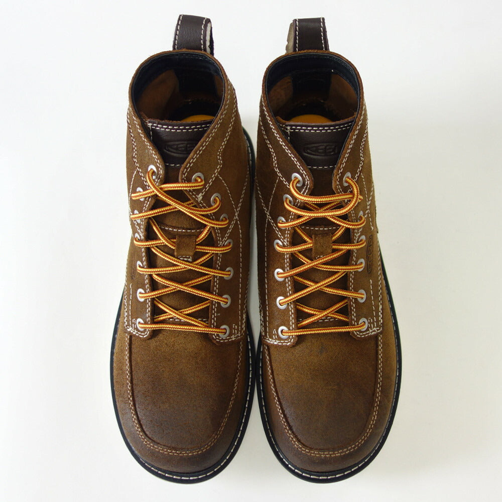KEEN キーン サンノゼ シックス(ソフトトゥ) ワークブーツ 1027119(メンズ)カラー:Coffee Bean/Star White 工事現場 アウトドア ウォーキングシューズ ハイキングシューズ「靴」