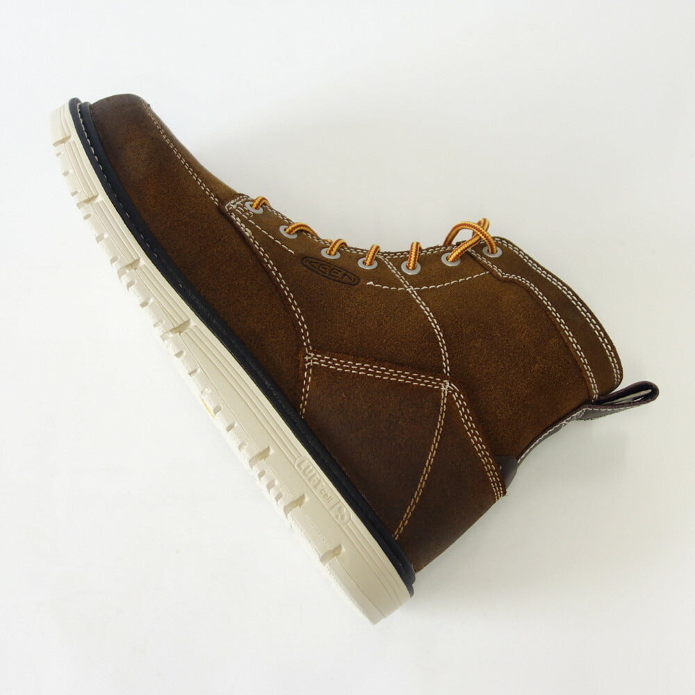 KEEN キーン サンノゼ シックス(ソフトトゥ) ワークブーツ 1027119(メンズ)カラー:Coffee Bean/Star White 工事現場 アウトドア ウォーキングシューズ ハイキングシューズ「靴」