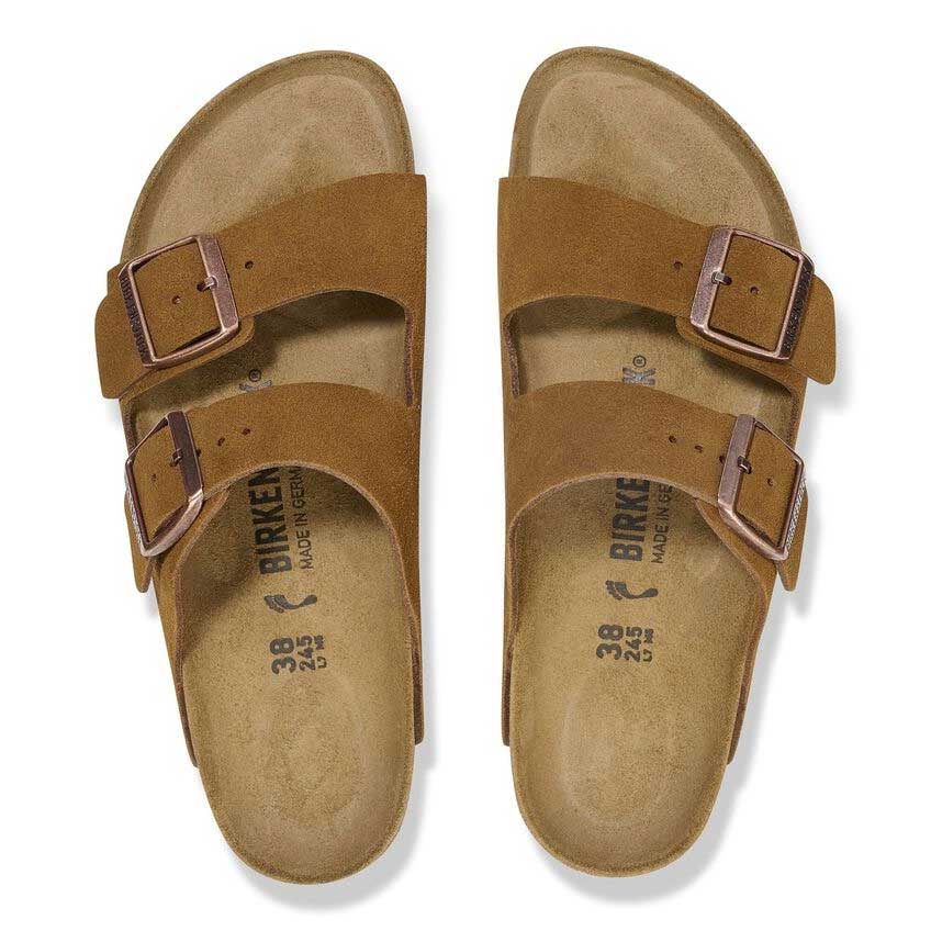BIRKENSTOCKビルケンシュトックARIZONA(アリゾナ)スエードレザーミンク1027162(ナローフィット幅狭)レディースサンダル「靴」