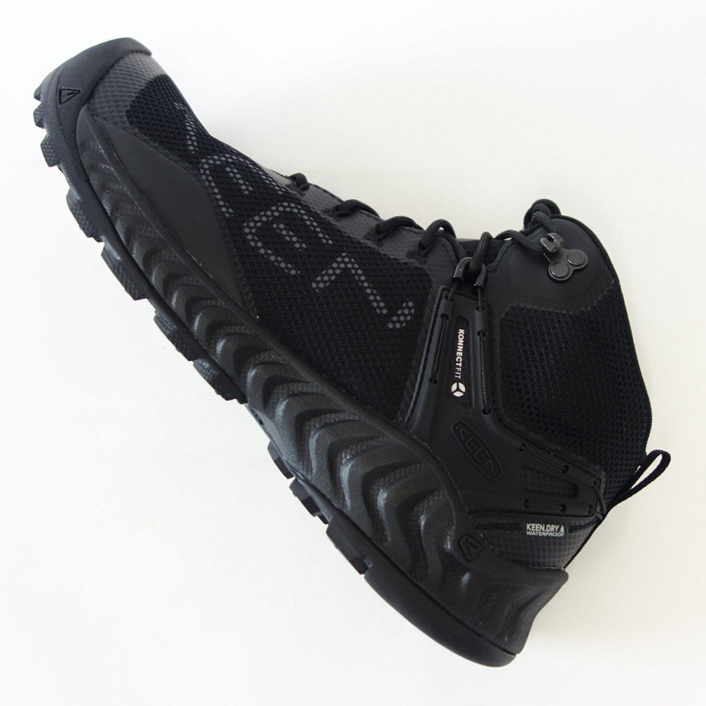 KEEN キーン NXIS EVO WP 1027191 ネクシス エヴォ ミッド ウォータープルーフ カラー:ブラック ライトハイキングシューズ ウォーキング トレッキング トラベル(メンズ)「靴」