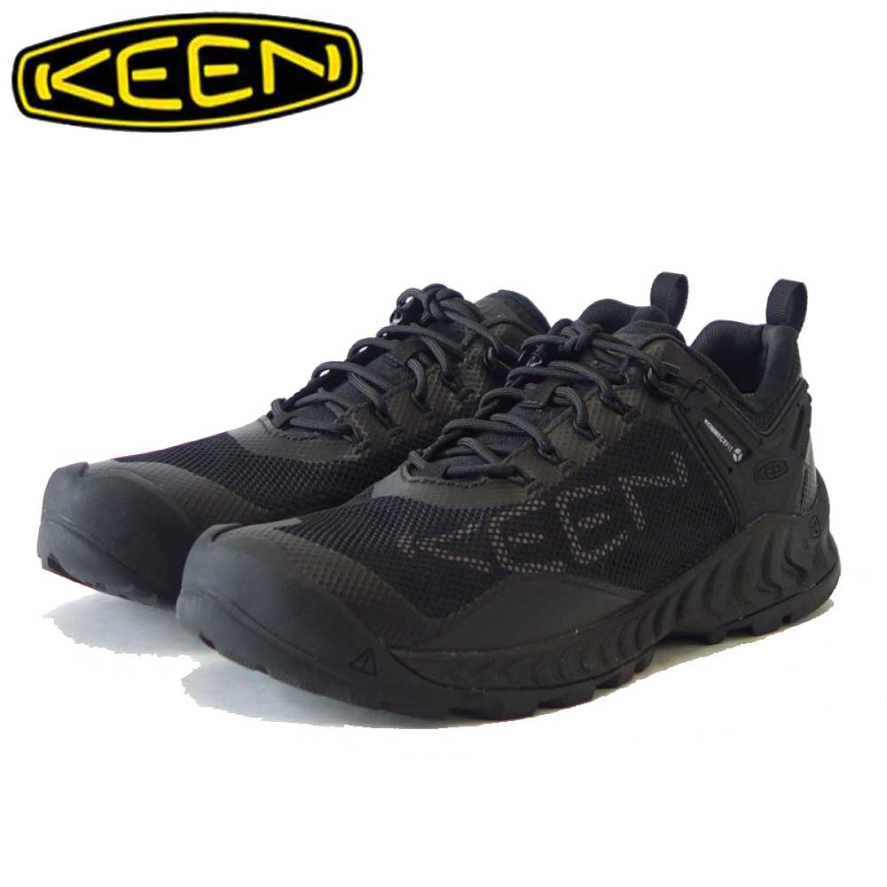 KEEN キーン NXIS EVO WP 1027193 ネクシス エヴォ ウォータープルーフ カラー:ブラック ライトハイキングシューズ ウォーキング トレッキング トラベル(メンズ)「靴」