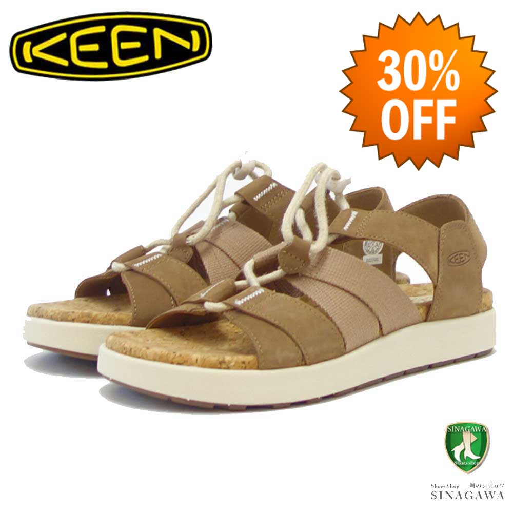 【SALE 30%OFF】 KEEN キーン ELLE MIXED STRAP エル ミックスド ストラップ (レディースサンダル) コンフォートサンダル (FAWN 1027278) (BLACK 1027279 (TOASTED COCONUT 1027280)「靴」