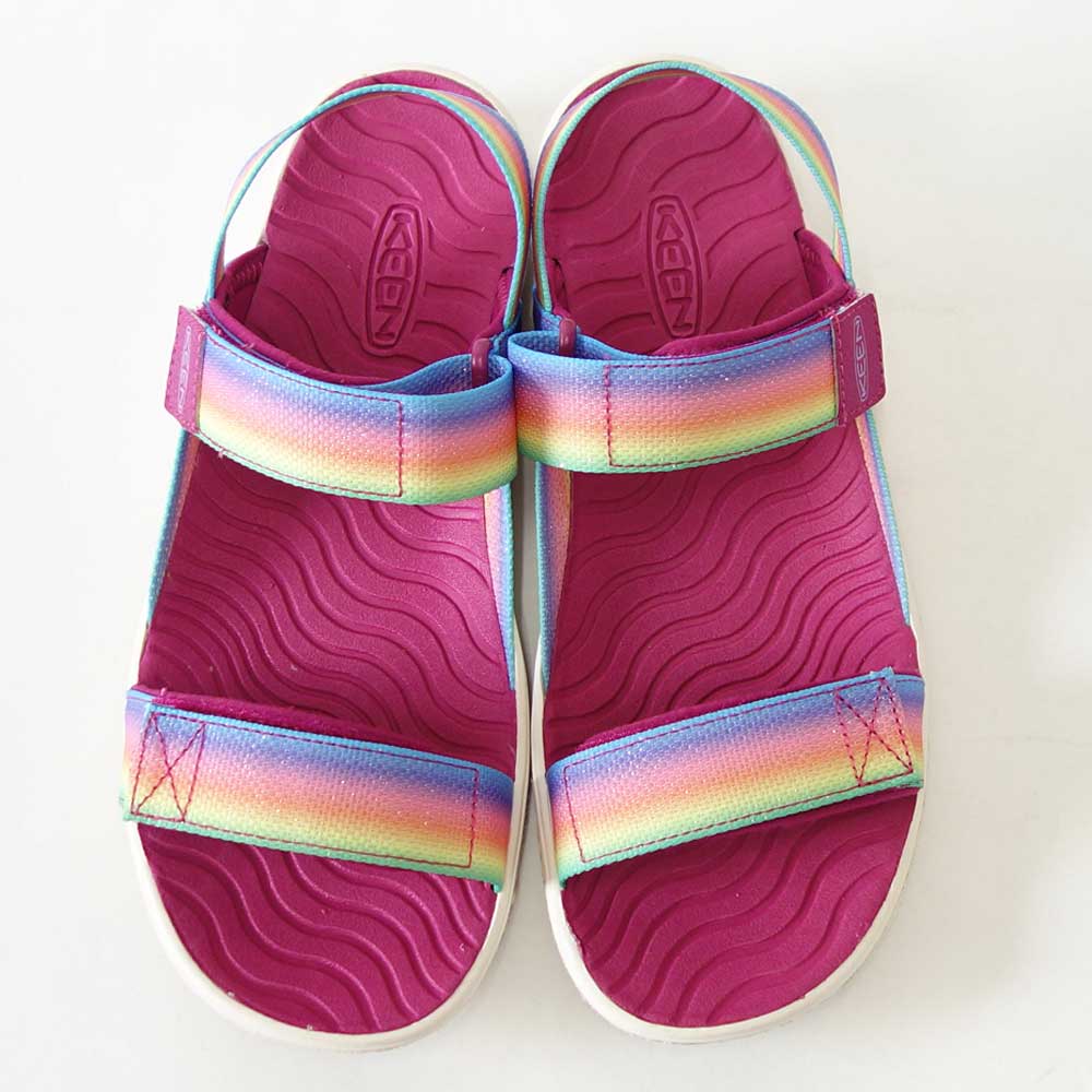 【SALE 30%OFF】 キーン KEEN エル バックストラップ 1027308 Rainbow/Festival Fuchsia(キッズ) 1027332 スポーツ オープントゥサンダル ビーチ サンダル 「靴」