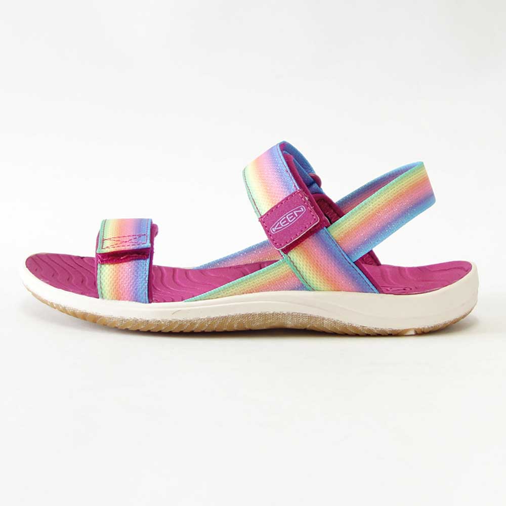 【SALE 30%OFF】 キーン KEEN エル バックストラップ 1027308 Rainbow/Festival Fuchsia(キッズ) 1027332 スポーツ オープントゥサンダル ビーチ サンダル 「靴」