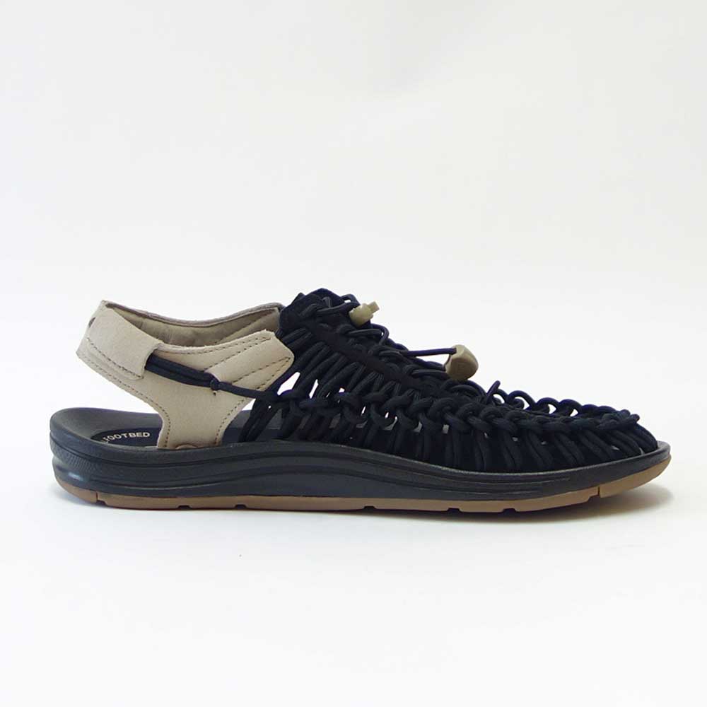 KEEN キーン UNEEK(ユニーク) 1027437(メンズ) カラー:Black / Plaza Taupe スニーカー サンダル アフタースポーツシューズ オフィスシューズ ガーデニングシューズ キャンプシューズ 「靴」