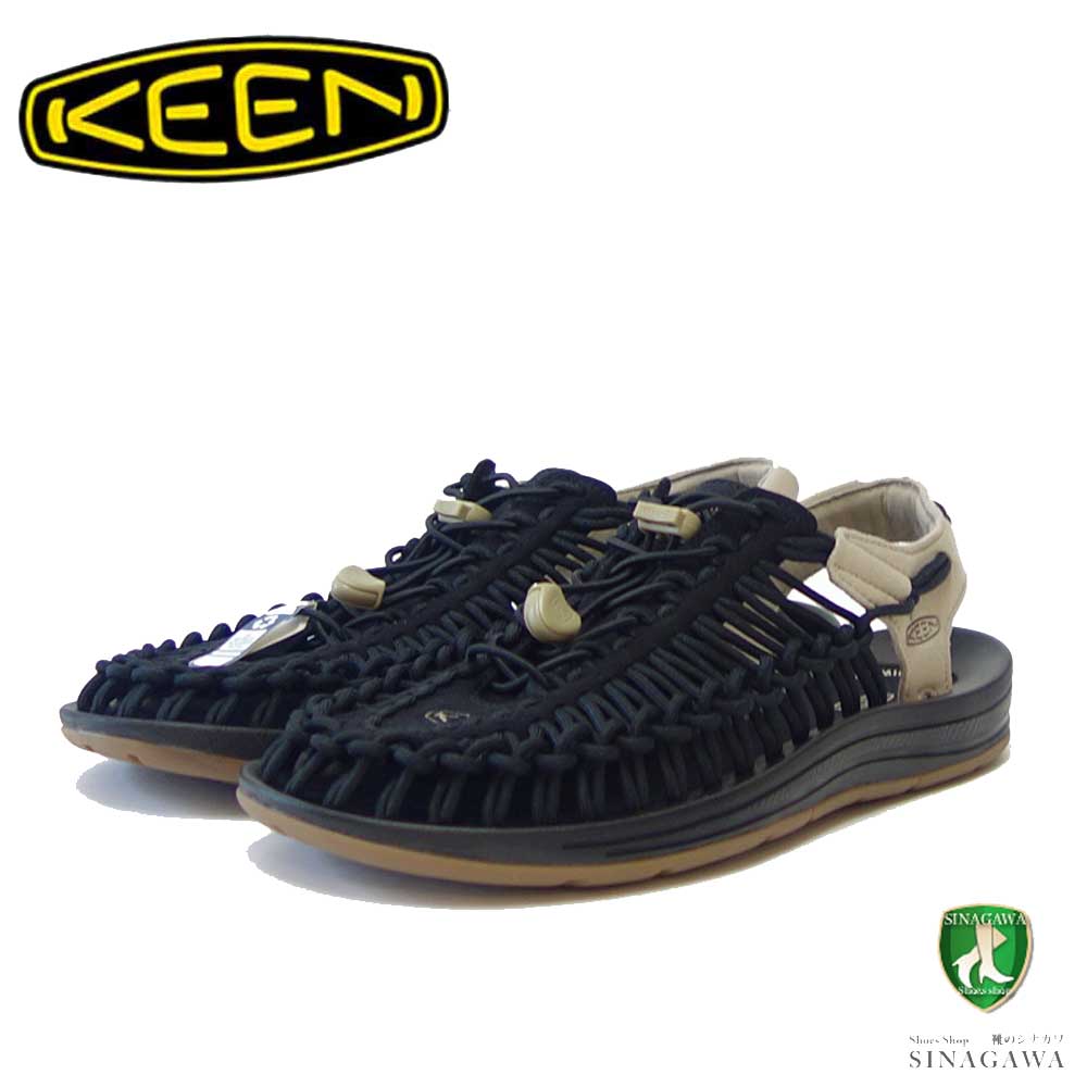 KEEN キーン UNEEK(ユニーク) 1027437(メンズ) カラー:Black / Plaza Taupe スニーカー サンダル アフタースポーツシューズ オフィスシューズ ガーデニングシューズ キャンプシューズ 「靴」
