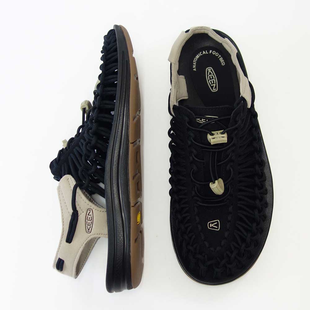 KEEN キーン UNEEK(ユニーク) 1027437(メンズ) カラー:Black / Plaza Taupe スニーカー サンダル アフタースポーツシューズ オフィスシューズ ガーデニングシューズ キャンプシューズ 「靴」