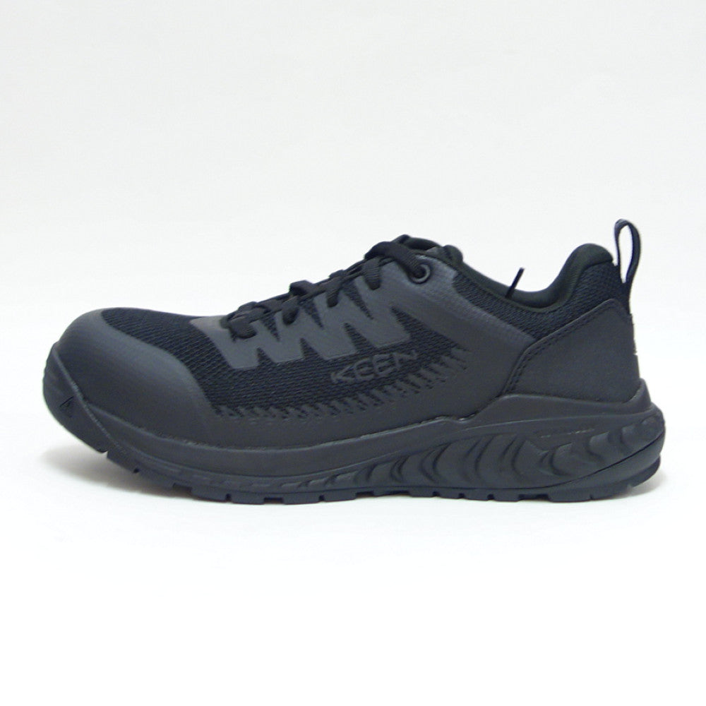 KEEN キーン アルヴァダ ワークシューズ(カーボンファイバートゥ) ワークシューズ 安全靴 1027657(メンズ)カラー:Black/Black 工事現場 アウトドア ウォーキングシューズ ハイキングシューズ「靴」