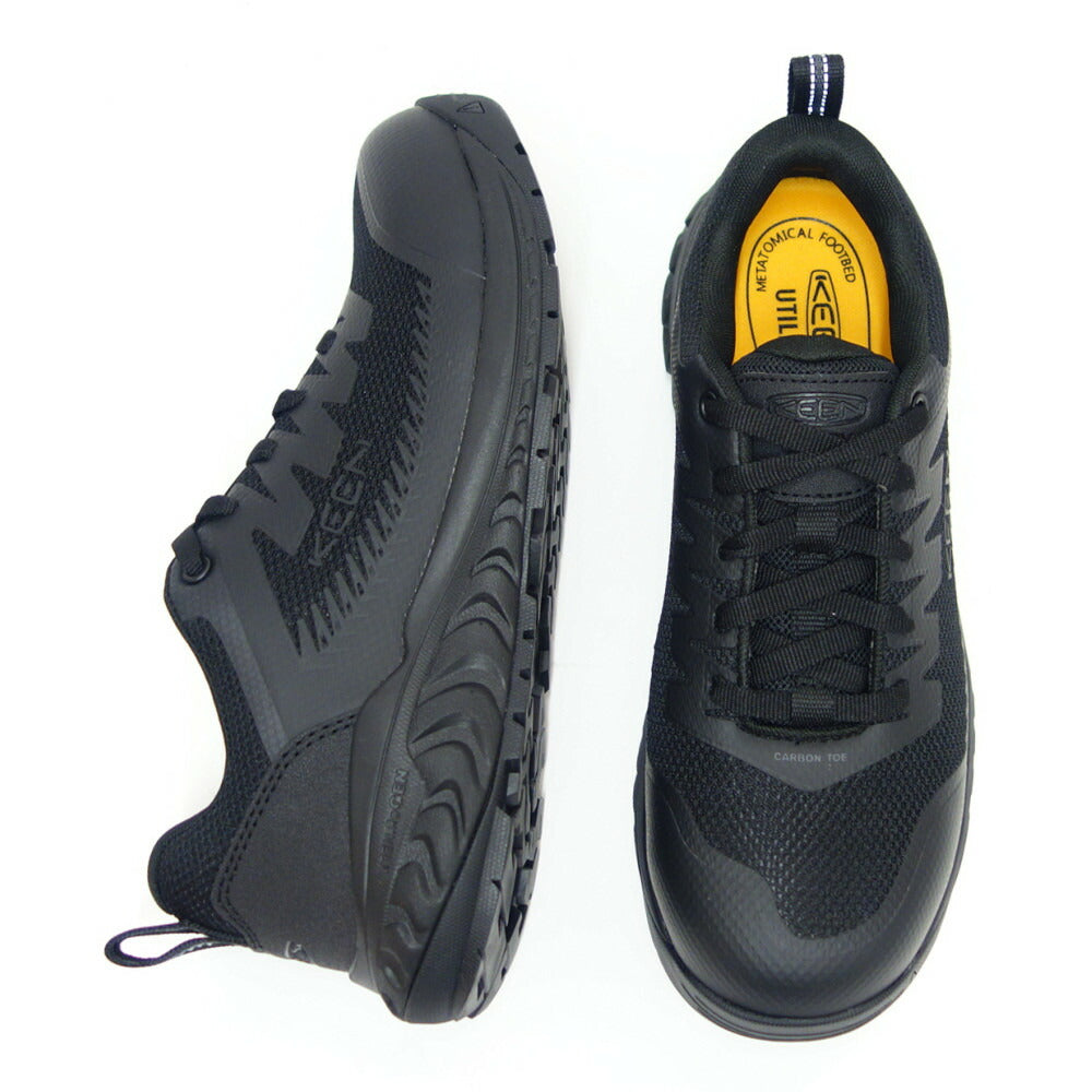 KEEN キーン アルヴァダ ワークシューズ(カーボンファイバートゥ) ワークシューズ 安全靴 1027657(メンズ)カラー:Black/Black 工事現場 アウトドア ウォーキングシューズ ハイキングシューズ「靴」