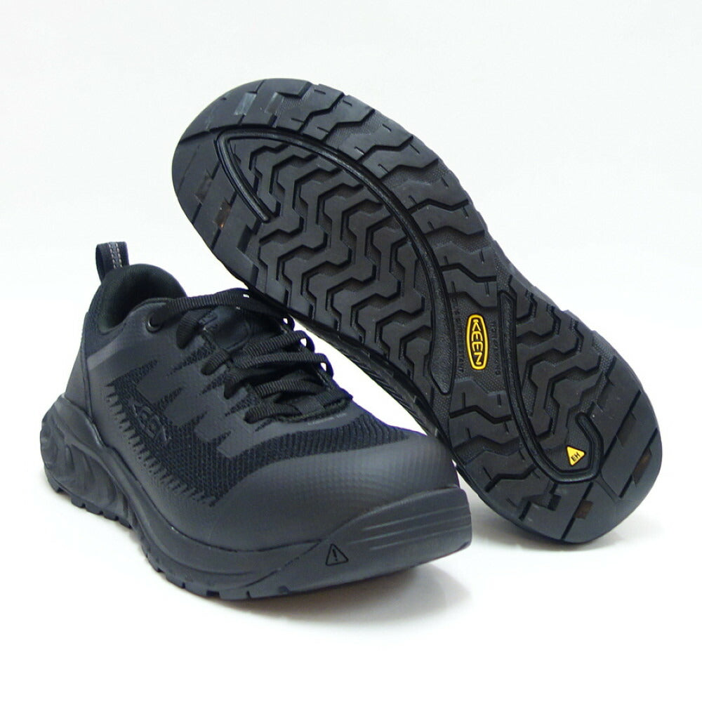 KEEN キーン アルヴァダ ワークシューズ(カーボンファイバートゥ) ワークシューズ 安全靴 1027657(メンズ)カラー:Black/Black 工事現場 アウトドア ウォーキングシューズ ハイキングシューズ「靴」