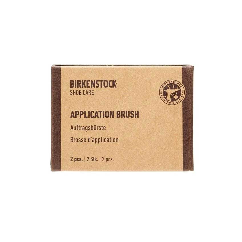 BIRKENSTOCKビルケンシュトックアプリケーションブラシ(馬毛2個入り)1027674ブナの木のクリーム塗布用ブラシ(ドイツ製)