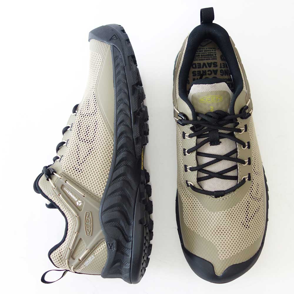 KEEN キーン NXIS EVO WP 1027790 ネクシス エヴォ ウォータープルーフ カラー:Plaza Taupe/Citronelle ライトハイキングシューズ ウォーキング トレッキング トラベル(メンズ)「靴」