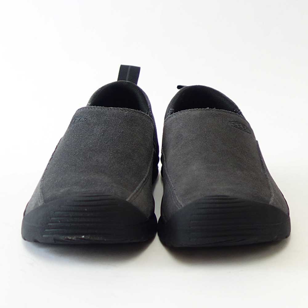 KEEN キーン JASPER SLIP-ON ジャスパー スリップオン スニーカー 1027879(メンズ)カラー:Magnet/Black アウトドアスニーカー ウォーキングシューズ 天然皮革 本革 スエード「靴」