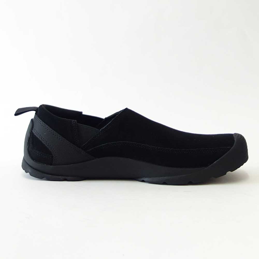 KEEN キーン JASPER SLIP-ON ジャスパー スリップオン スニーカー 1027881(メンズ)カラー:Black/Black アウトドアスニーカー ウォーキングシューズ 天然皮革 本革 スエード「靴」