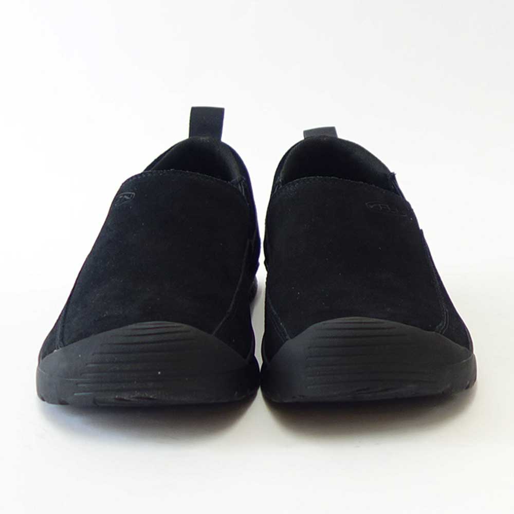 KEEN キーン JASPER SLIP-ON ジャスパー スリップオン スニーカー 1027881(メンズ)カラー:Black/Black アウトドアスニーカー ウォーキングシューズ 天然皮革 本革 スエード「靴」