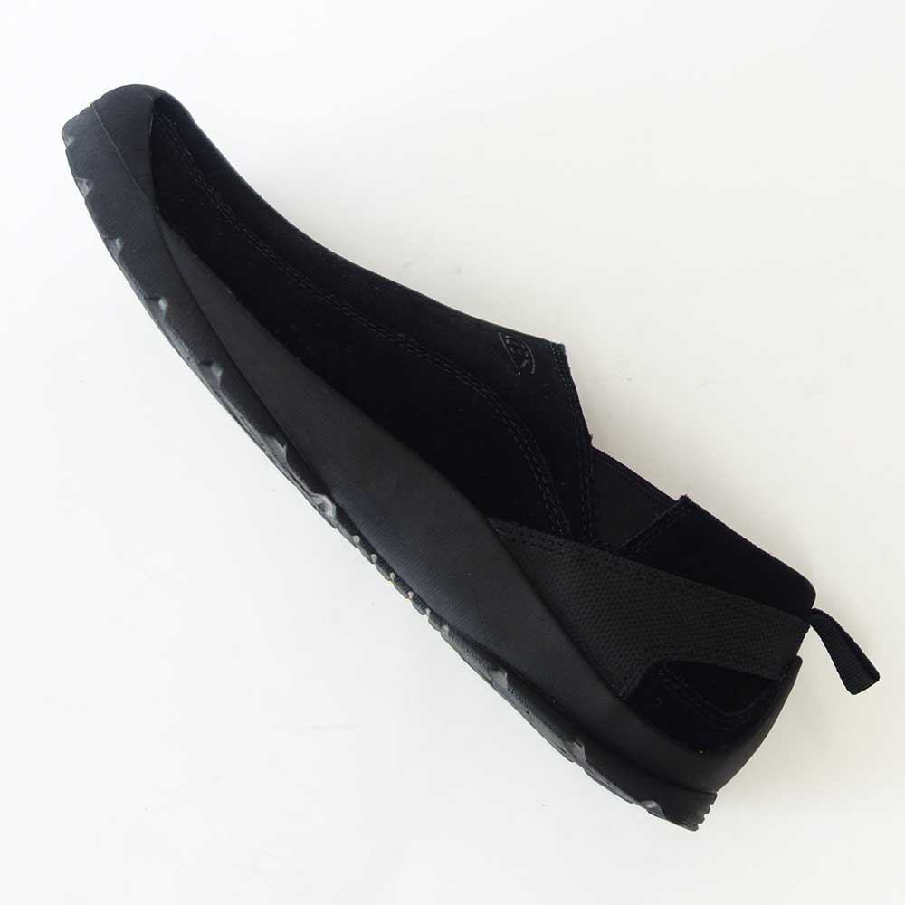 KEEN キーン JASPER SLIP-ON ジャスパー スリップオン スニーカー 1027881(メンズ)カラー:Black/Black アウトドアスニーカー ウォーキングシューズ 天然皮革 本革 スエード「靴」