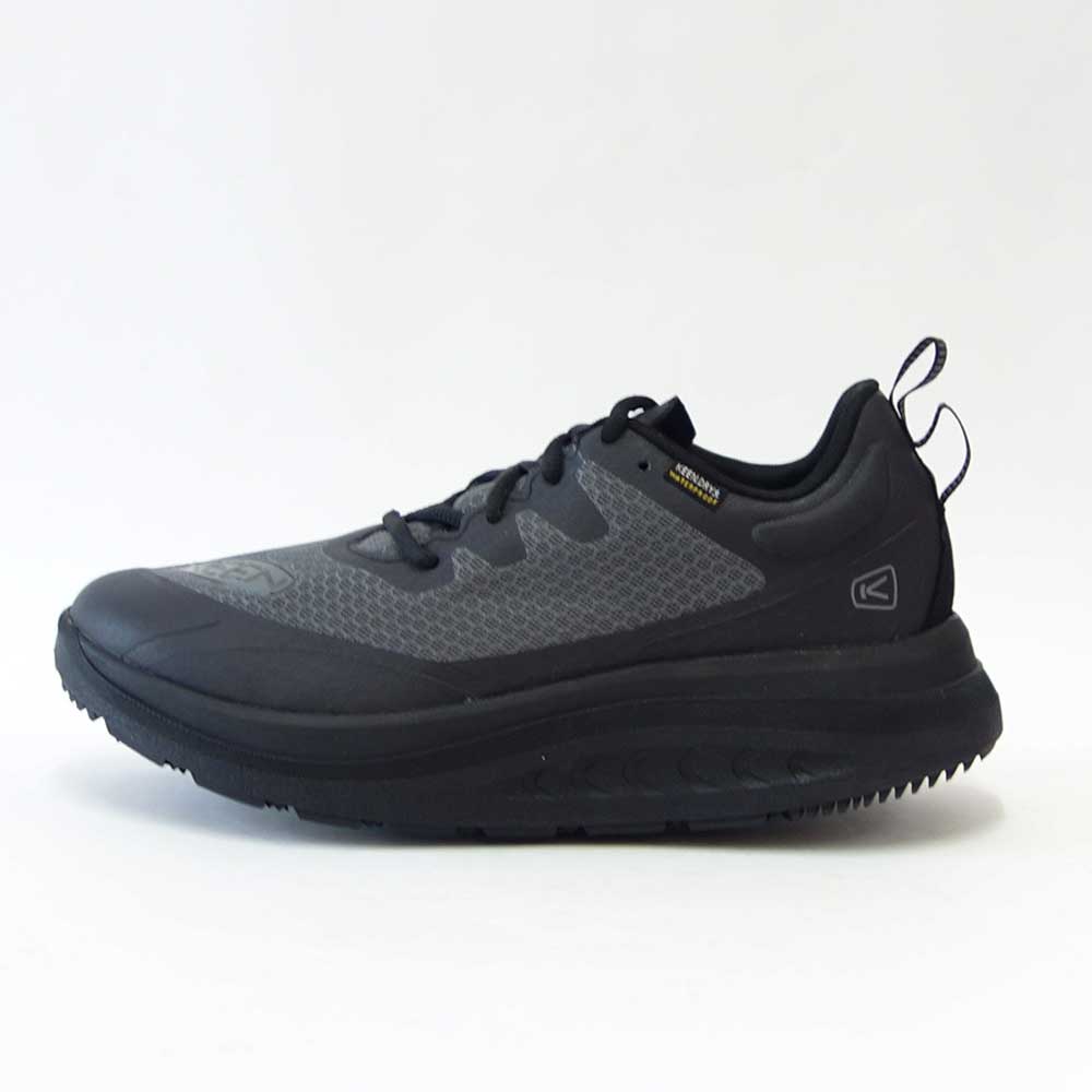 KEENキーンWK400WP1028026ダブルケー400ウォータープルーフウォーキングシューズカラー:Black/Blackウォーキング(メンズ)「靴」