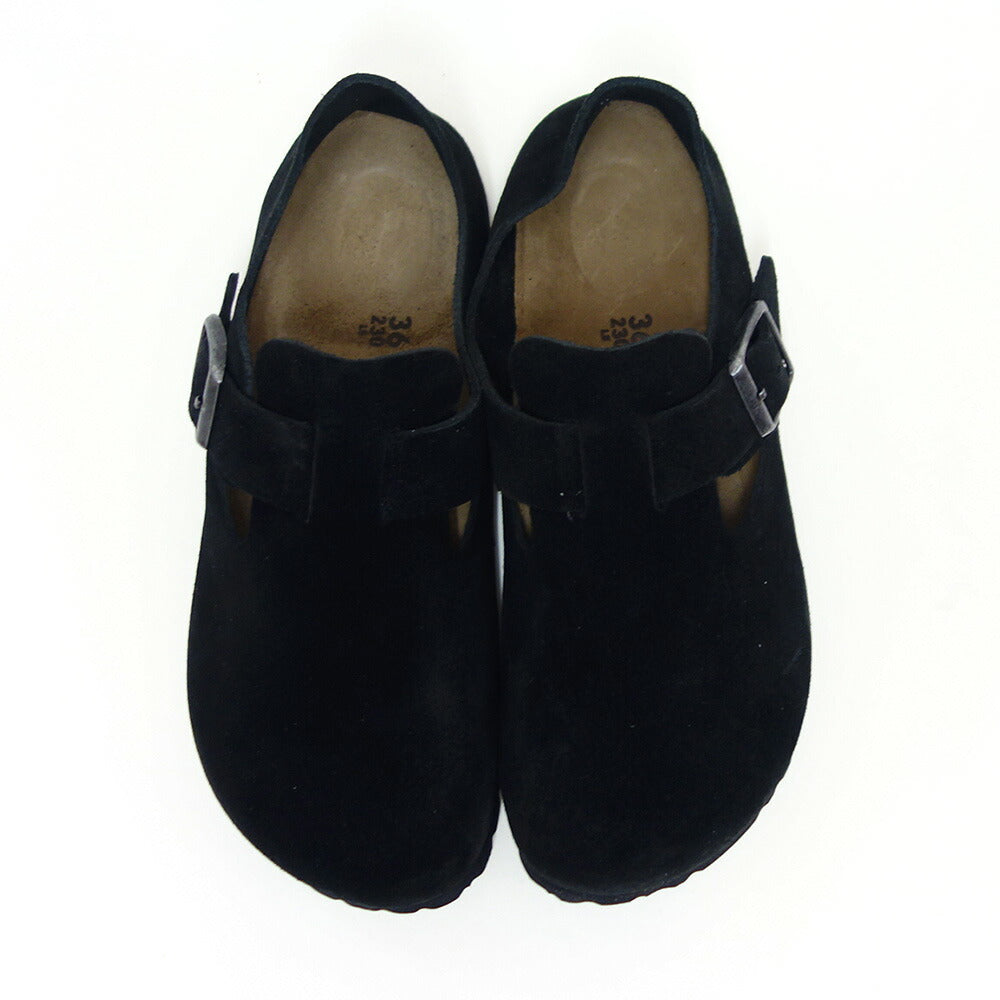 BIRKENSTOCKビルケンシュトックLONDON(ロンドン)ナローフィット(幅狭)ユニセックス1028078(スエードレザー/ブラック)ドイツ生まれの快適シューズ「靴」