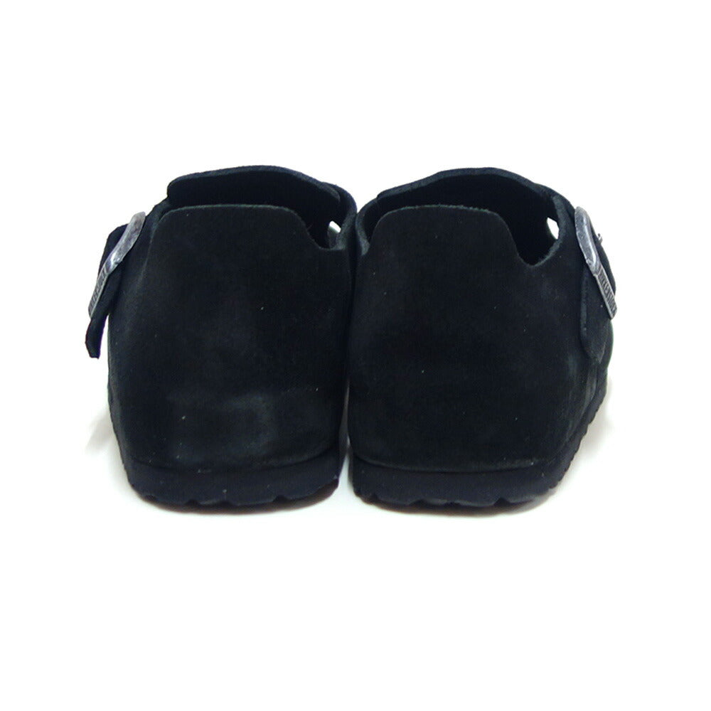 BIRKENSTOCKビルケンシュトックLONDON(ロンドン)ナローフィット(幅狭)ユニセックス1028078(スエードレザー/ブラック)ドイツ生まれの快適シューズ「靴」
