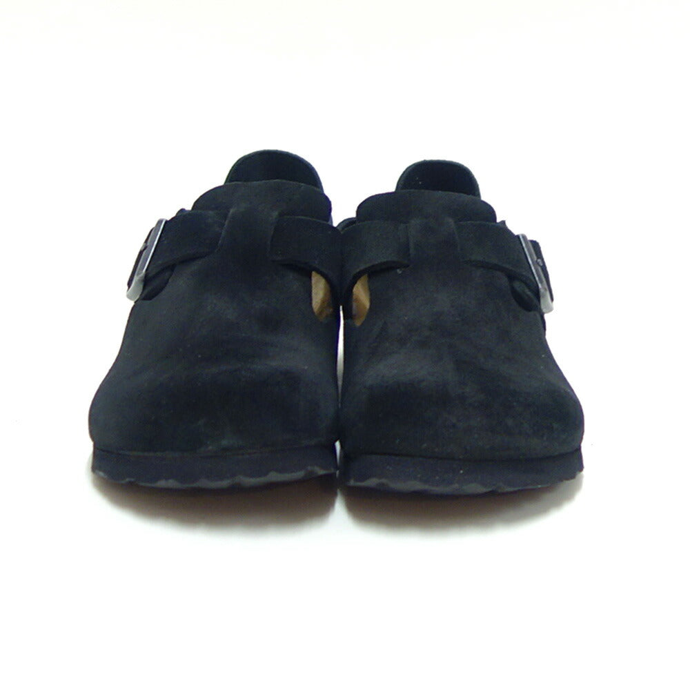 BIRKENSTOCKビルケンシュトックLONDON(ロンドン)ナローフィット(幅狭)ユニセックス1028078(スエードレザー/ブラック)ドイツ生まれの快適シューズ「靴」