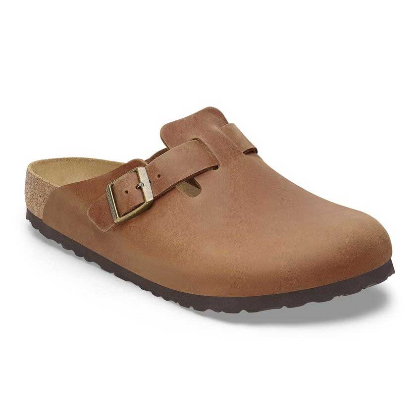 ビルケンシュトック BIRKENSTOCK Boston(ボストン)メンズ 幅広(レギュラーフィット) 1028179(オイルドレザー/コニャック) サボ クロッグ ドイツ製快適サンダル 「靴」