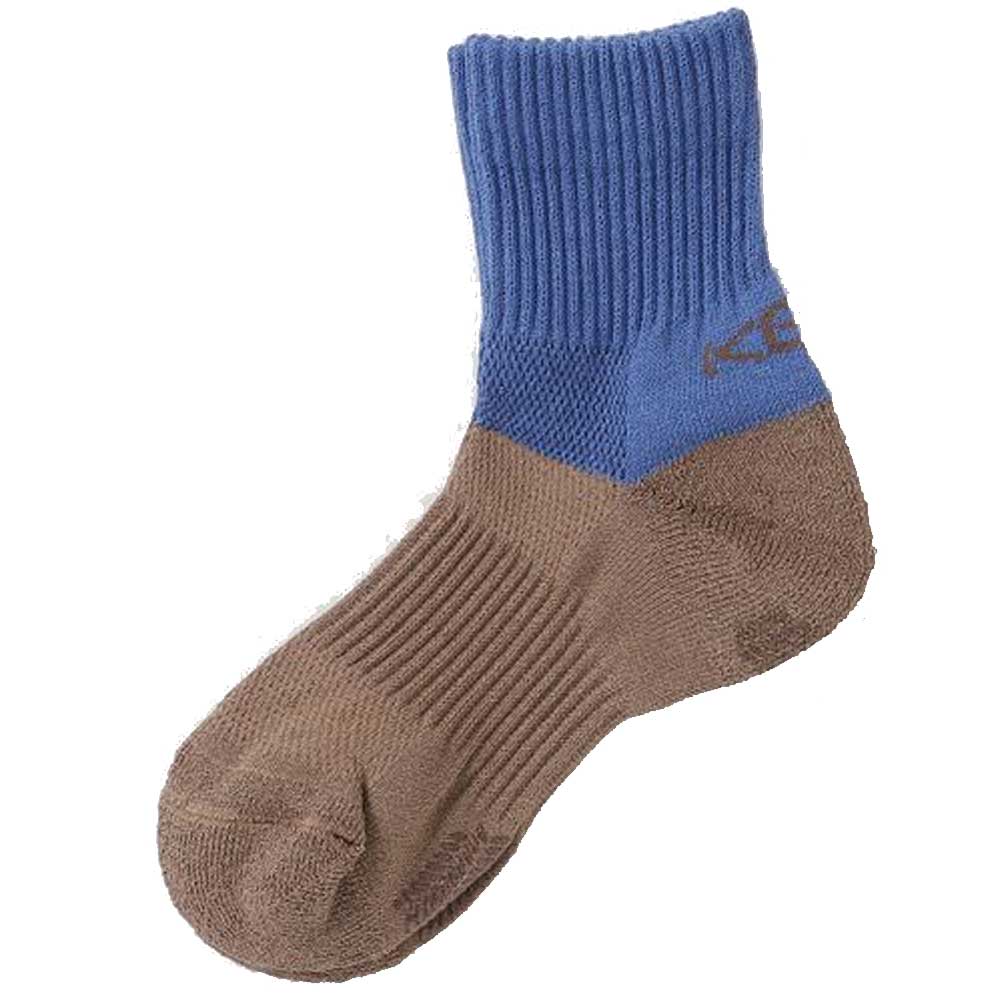 KEEN キーン ワシ ソックス クウォーター (ユニセックス) カラー:Beige(1028190) ・ Grey(1028191) ・ Blue/Brown(1028192) ・ Green/Beige(1028193) 日本製 靴下 アウトドア ウォーキング ハイキング