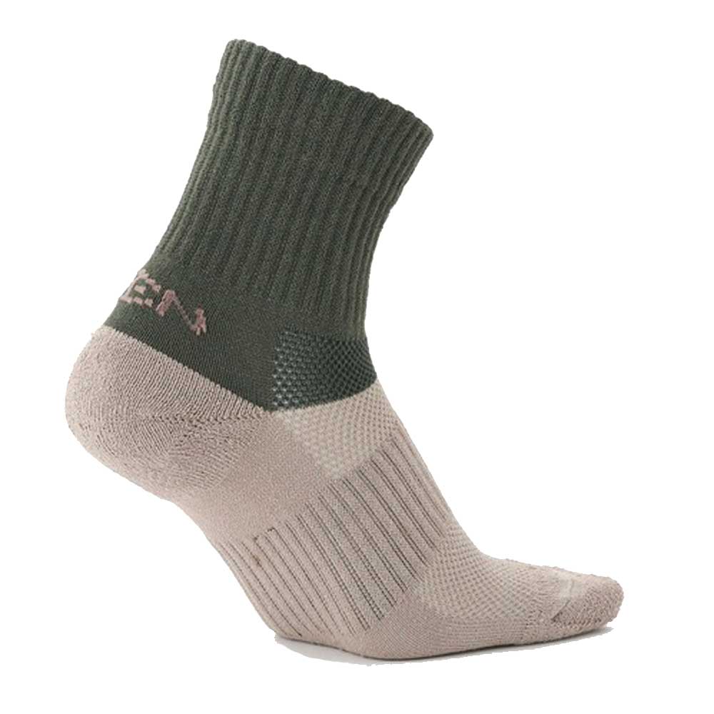 KEEN キーン ワシ ソックス クウォーター (ユニセックス) カラー:Beige(1028190) ・ Grey(1028191) ・ Blue/Brown(1028192) ・ Green/Beige(1028193) 日本製 靴下 アウトドア ウォーキング ハイキング