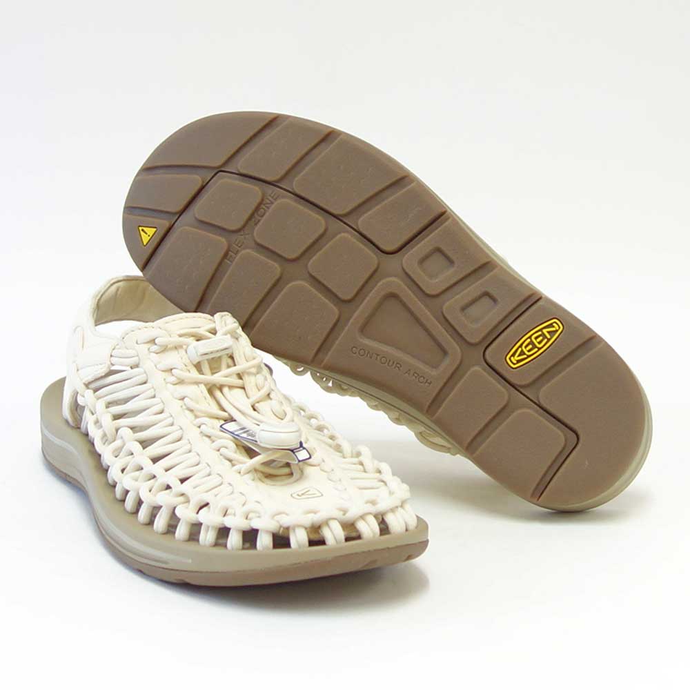 KEEN キーン UNEEK(ユニーク) 1028326(ユニセックス) カラー:WHITE CAP/CORNSTALK スニーカー サンダル アフタースポーツシューズ オフィスシューズ ガーデニングシューズ キャンプシューズ 「靴」