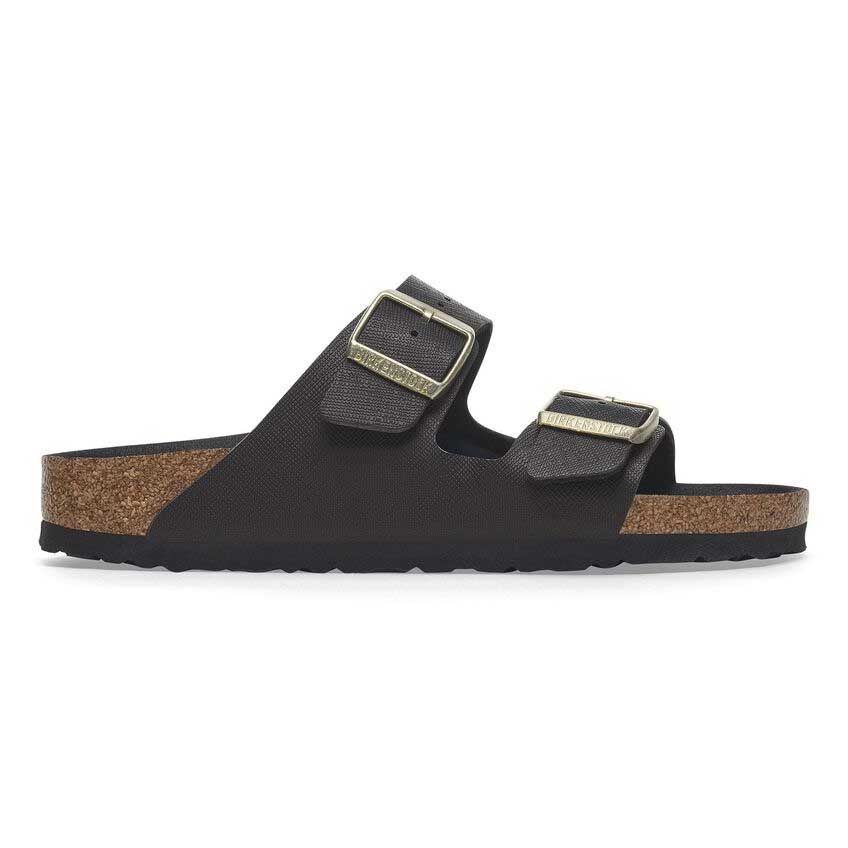 BIRKENSTOCKビルケンシュトックARIZONA(アリゾナ)サフィアーノブラック1029282(レギュラーフィット幅広)メンズサンダルビルコフロールエンボス加工「靴」