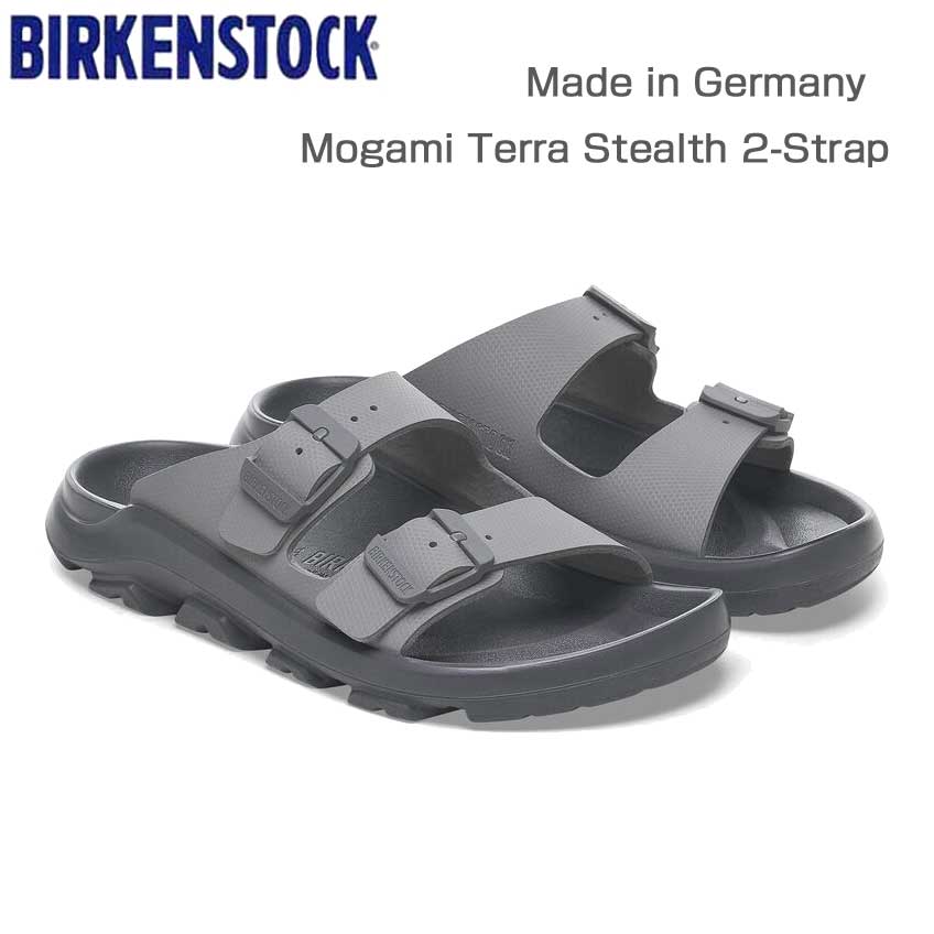 BIRKENSTOCKビルケンシュトックMogamiTerraStealth2-Strap(モガミテラステルス2ストラップ)ホエールグレイ1029595(レギュラーフィット幅広)メンズサンダルコンフォート「靴」