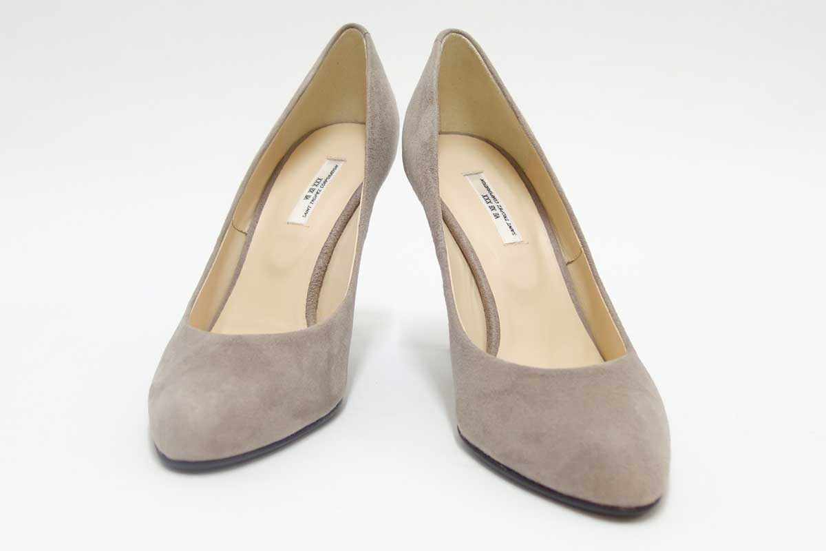 SEVEN TWELVE THIRTY セヴントゥエルヴサーティ  104285 オークスエード (9cmヒール) グリッターソールパンプス(日本製) 「靴」