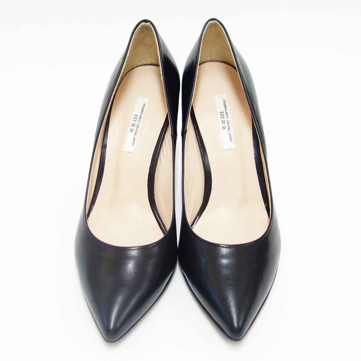 SEVEN TWELVE THIRTY セヴントゥエルヴサーティ 105187 ブラック (8cmヒール) LovelyWalk ポインテッドパンプス(日本製) 「靴」