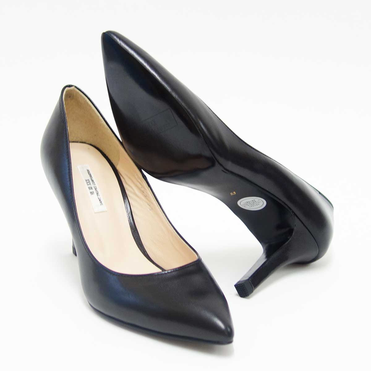 SEVEN TWELVE THIRTY セヴントゥエルヴサーティ 105187 ブラック (8cmヒール) LovelyWalk ポインテッドパンプス(日本製) 「靴」