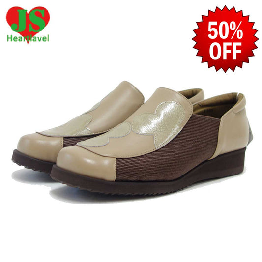 【SALE 50%OFF】 ジェイエス ハートラベル JS Heartlavel  1159 オーク(レディース)日本製 ゆったりEEEEの楽ちんシューズ「靴」 母の日 おすすめ ギフト