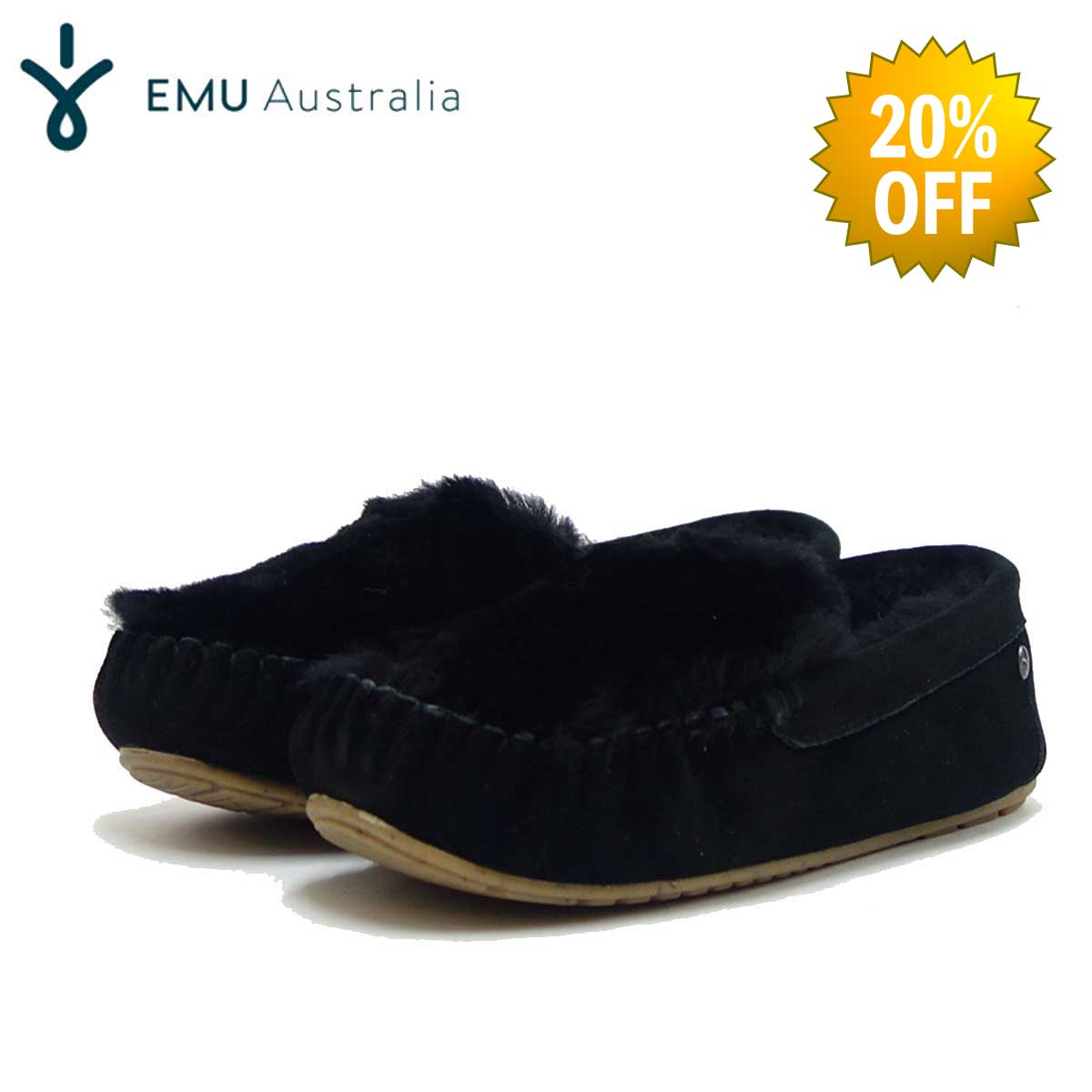 【SALE 20%OFF】 エミュー EMU W 11705 CAIRNS REVERSE FUR ケアンズリバースファー(レディース) :ブラック 「靴」