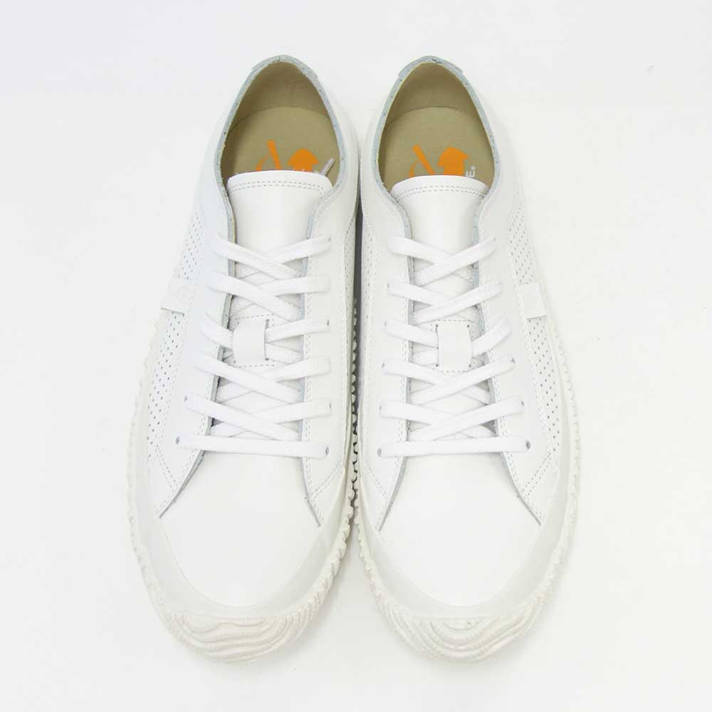 スピングル ムーヴ SPINGLE MOVE SPM-120(ユニセックス)ホワイト (61)   天然皮革 スニーカー ラバーソール スピングルムーブ パンチングレザー 「靴」