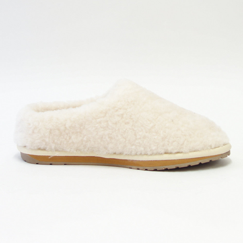 【SALE 30%OFF】 エミュー EMU W 12583 Joy Teddy (ユニセックス) カラー:ナチュラル ぺたんこウールシューズ ウール スリッポン 「靴」