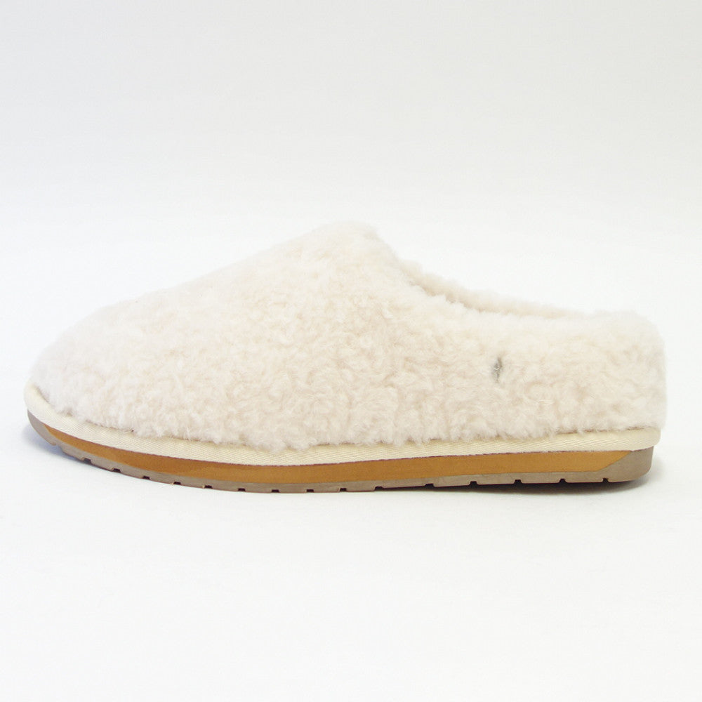 【SALE 30%OFF】 エミュー EMU W 12583 Joy Teddy (ユニセックス) カラー:ナチュラル ぺたんこウールシューズ ウール スリッポン 「靴」