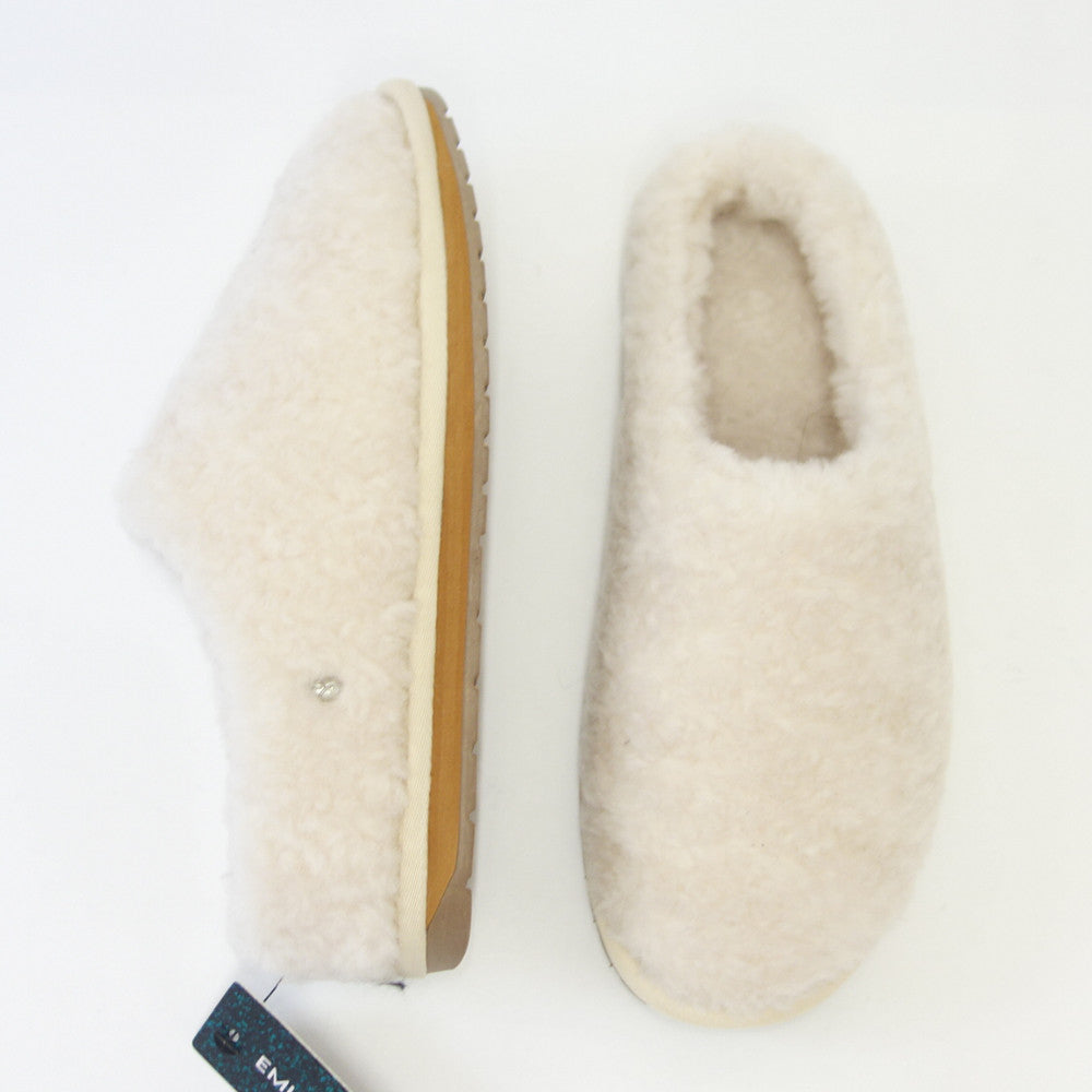 【SALE 30%OFF】 エミュー EMU W 12583 Joy Teddy (ユニセックス) カラー:ナチュラル ぺたんこウールシューズ ウール スリッポン 「靴」