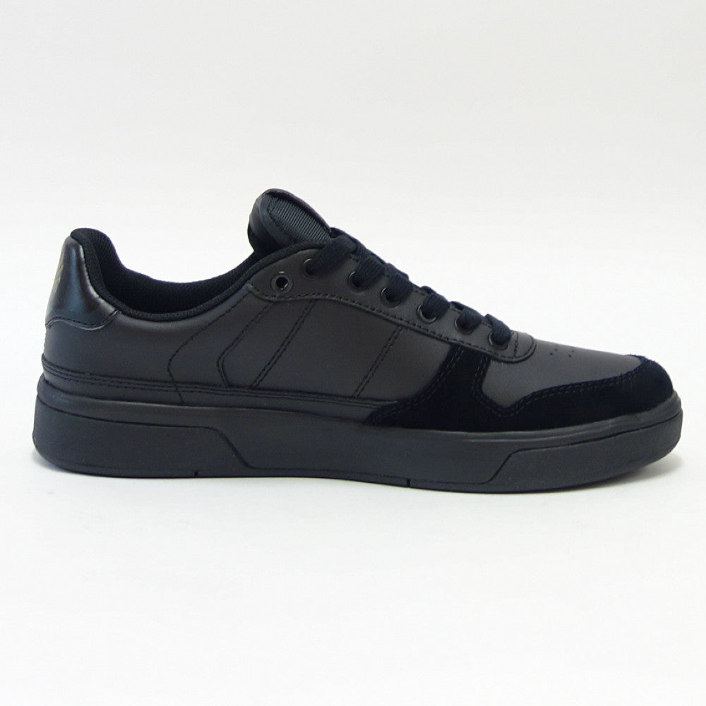 【SALE 30%OFF】 FRED PERRY フレッドペリー B 1260 220(ユニセックス)B300 LEATHER カラー:ブラック 天然皮革のローカットスニーカー 「靴」