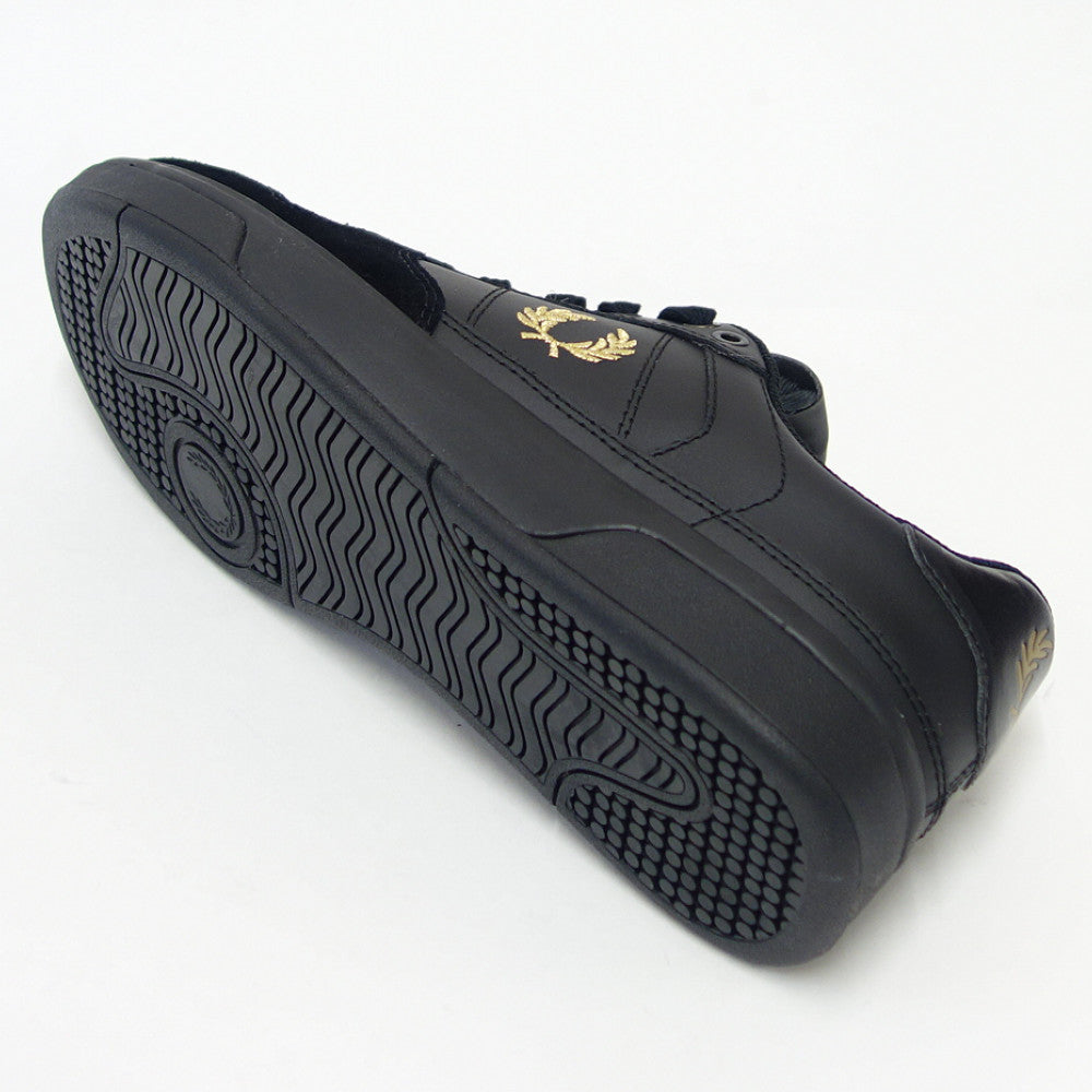 【SALE 30%OFF】 FRED PERRY フレッドペリー B 1260 220(ユニセックス)B300 LEATHER カラー:ブラック 天然皮革のローカットスニーカー 「靴」