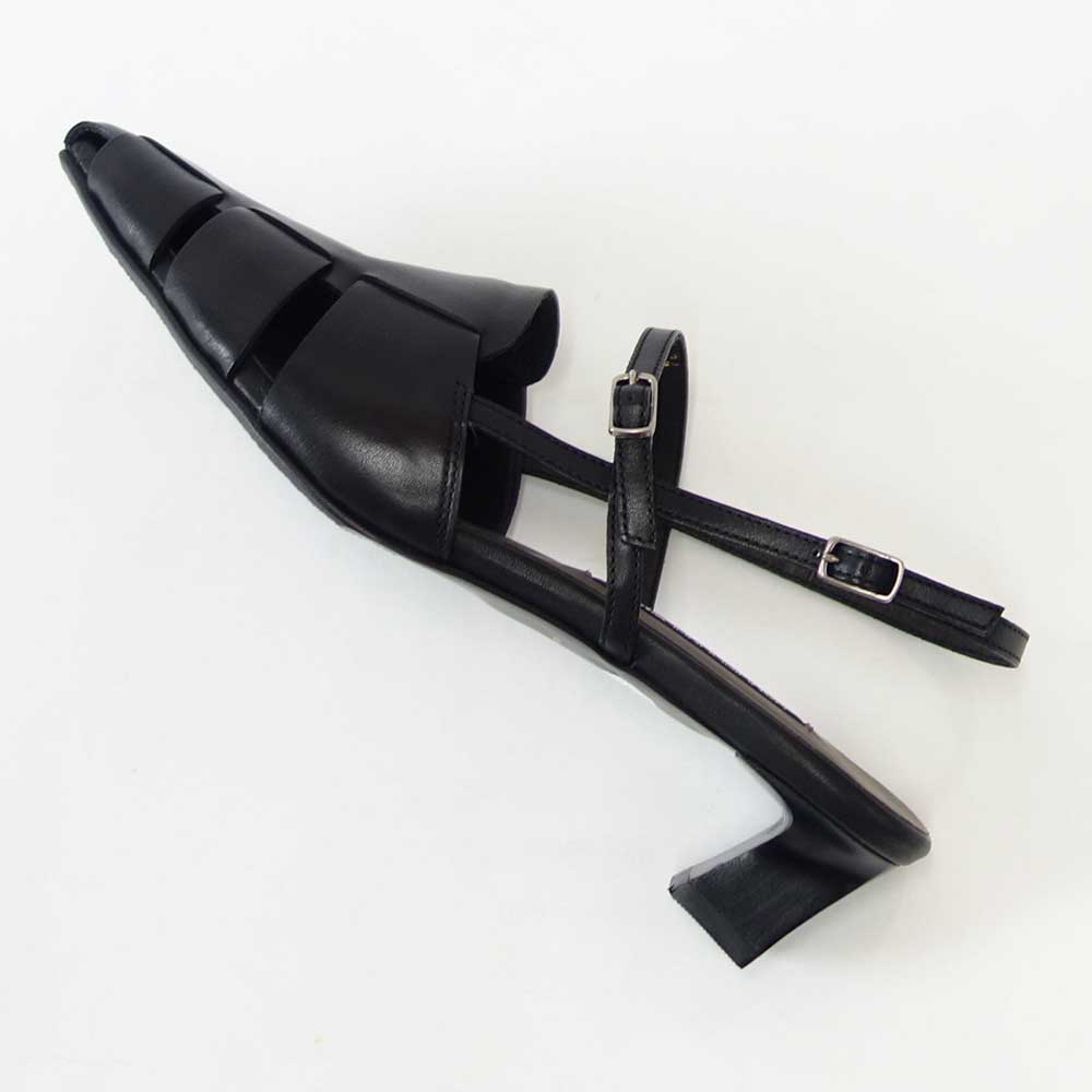 【SALE 20%OFF】 ラボキゴシ ワークス RABOKIGOSHI works 12710 ブラック グルカ サンダル 4cmヒール 日本製 天然皮革「靴」