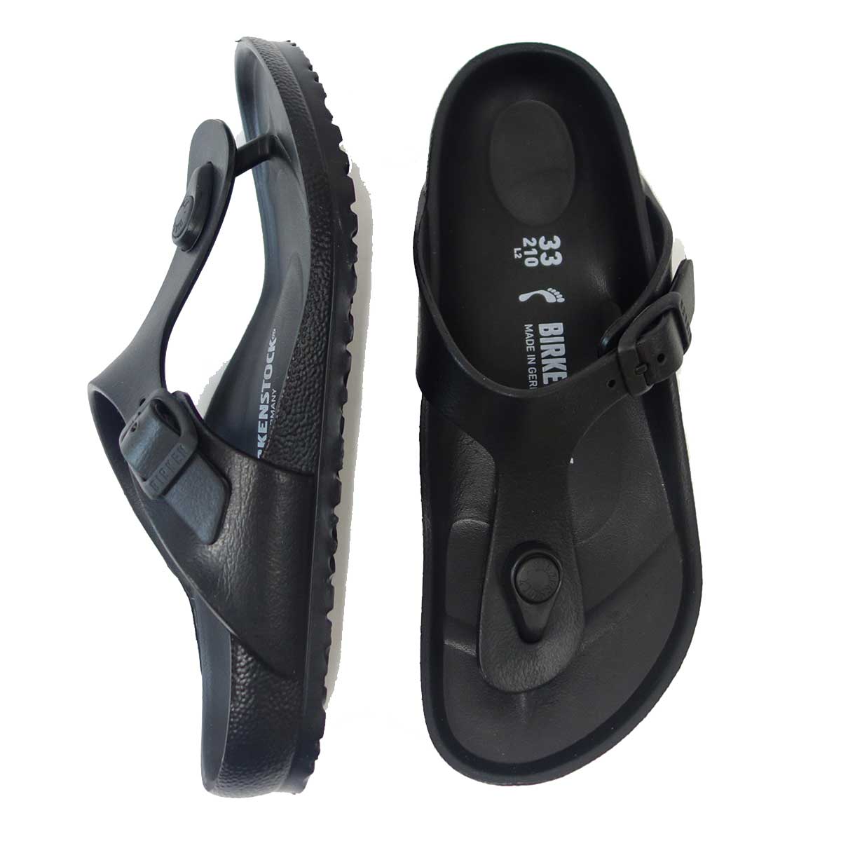BIRKENSTOCK(ビルケンシュトック) GIZEH(ギゼ)キッズサンダル GE 128423(EVA/ブラック) 「靴」 子ども靴