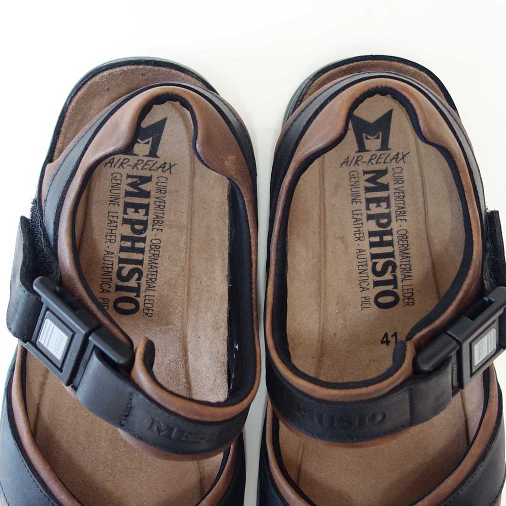 メフィストMEPHISTOSHARKFIT(シャークフィット)1372366ダークブラウン天然皮革アウトドアサンダルウォーキングシューズ(メンズ)「靴」正規品快適靴旅行