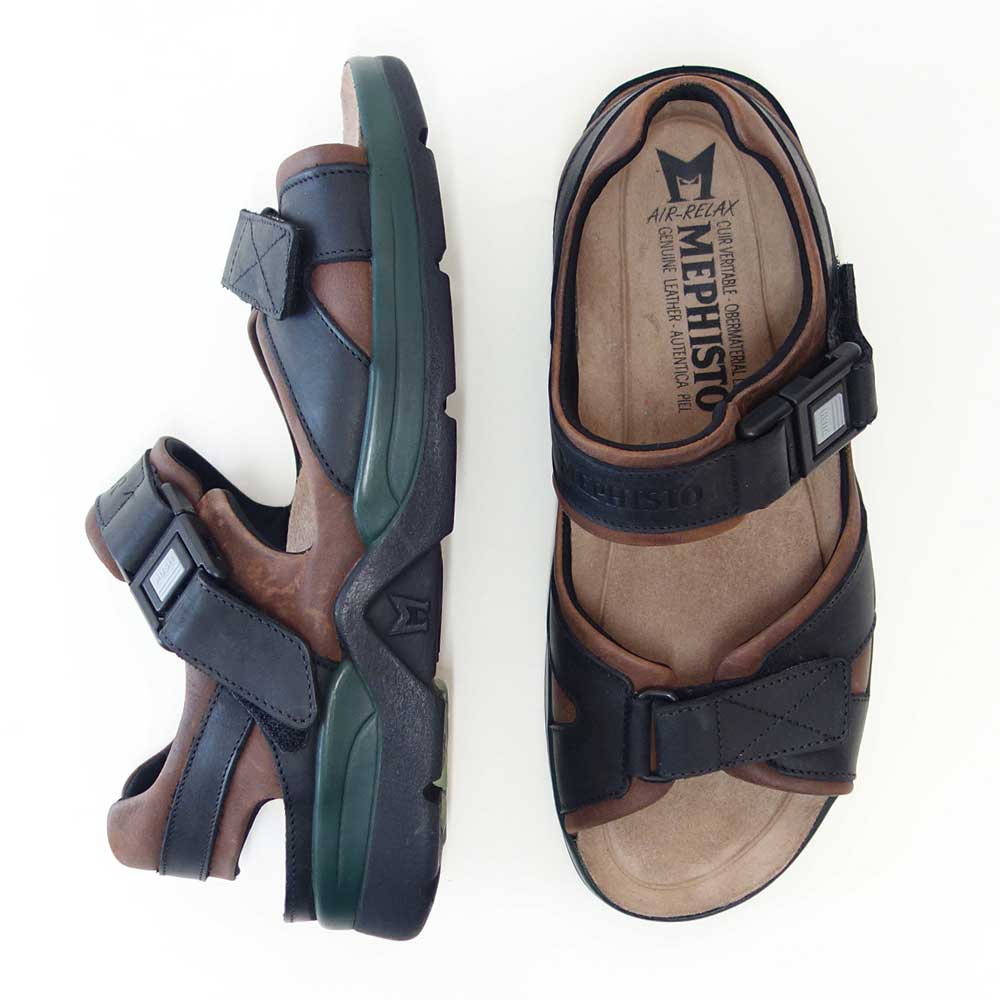 メフィストMEPHISTOSHARKFIT(シャークフィット)1372366ダークブラウン天然皮革アウトドアサンダルウォーキングシューズ(メンズ)「靴」正規品快適靴旅行