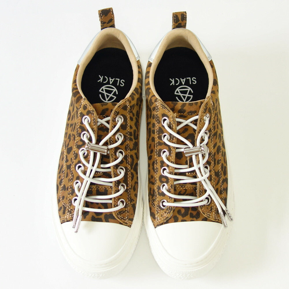 【SALE 50%OFF】 スラック SLACK SL 1401 772(ユニセックス 23.5cm 24cm 24.5cm)CLUDE PREMIUM SUEDE カラー:LEPARD / WHITE 天然皮革 ローカットスニーカー バルカナイズ製法 「靴」