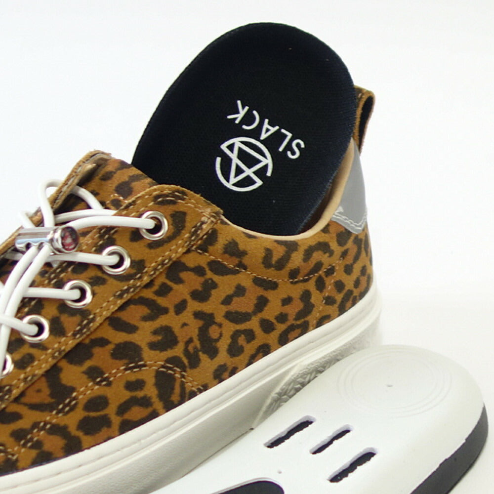 【SALE 50%OFF】 スラック SLACK SL 1401 772(ユニセックス 23.5cm 24cm 24.5cm)CLUDE PREMIUM SUEDE カラー:LEPARD / WHITE 天然皮革 ローカットスニーカー バルカナイズ製法 「靴」