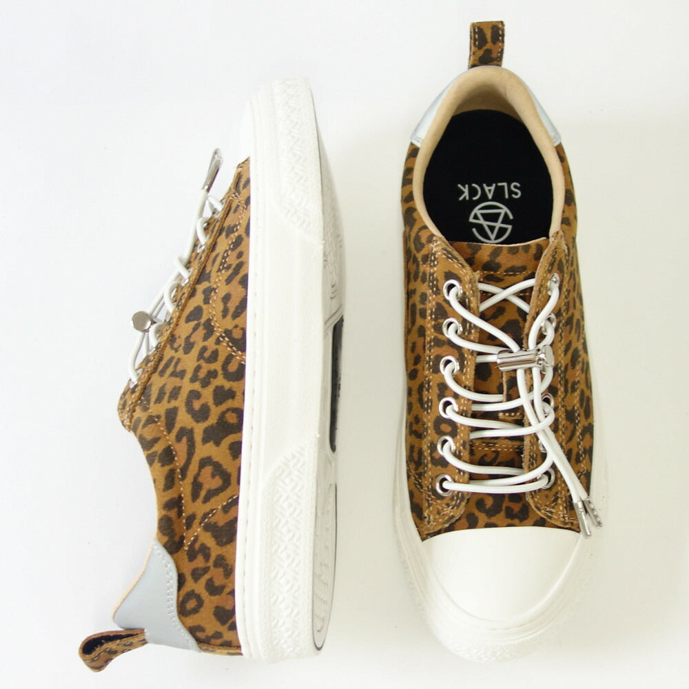 【SALE 50%OFF】 スラック SLACK SL 1401 772(ユニセックス 23.5cm 24cm 24.5cm)CLUDE PREMIUM SUEDE カラー:LEPARD / WHITE 天然皮革 ローカットスニーカー バルカナイズ製法 「靴」